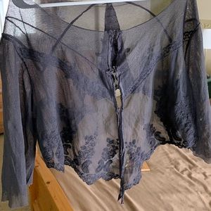 Magnolia Pearl Cotton tulle blouse